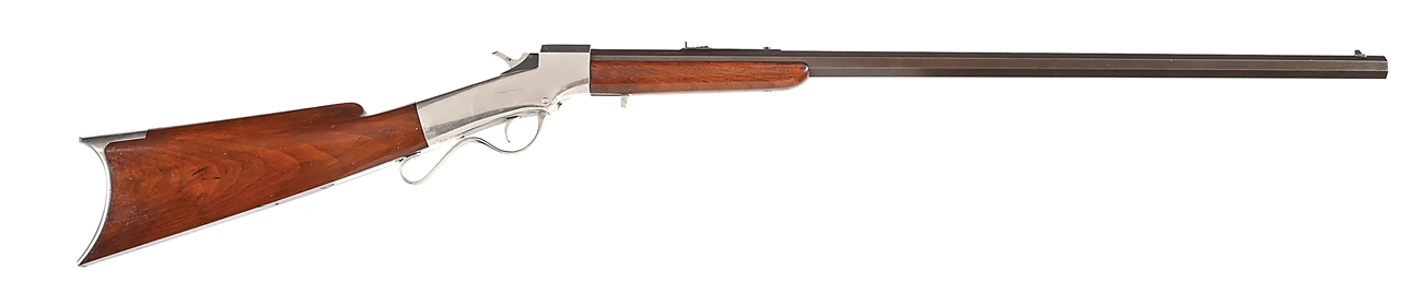 (A) RARE HIGH CONDITION BALL & WILLIAMS .44 CF FALLING BLOCK SPORTING RIFLE
