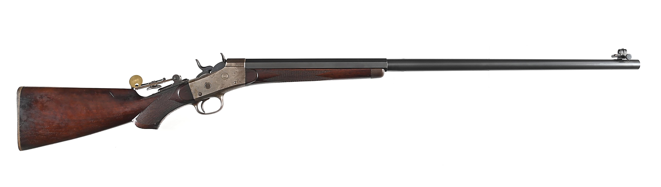 (A) INCREDIBLY RARE REMINGTON NO 1 ROLLING BLOCK L.N. WALKER SPECIAL ORDER SINGLE SHOT RIFLE IN .45-70