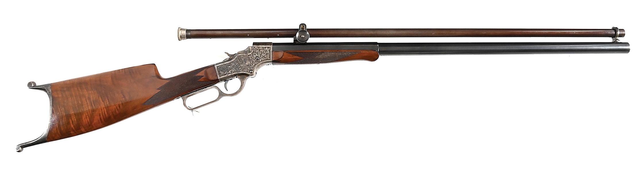 (C) FACTORY ENGRAVED STEVENS NO. 44 .32-40 SINGLE SHOT TARGET RIFLE