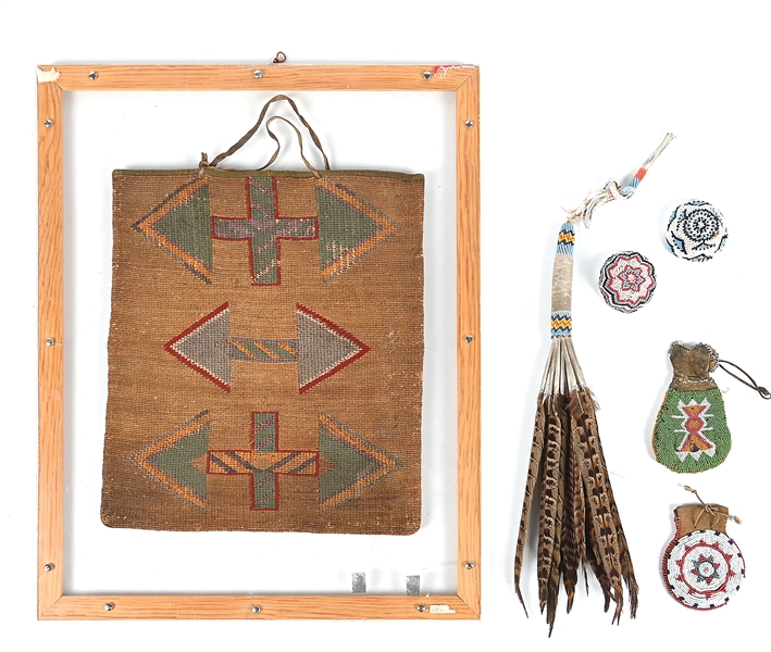 LOT OF 6: MIXED NATIVE AMERICAN OBJECTS