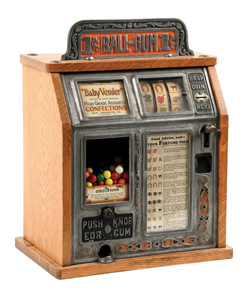 1¢ BURNHAM & MILLS "BABY VENDER" TRADE STIMULATOR