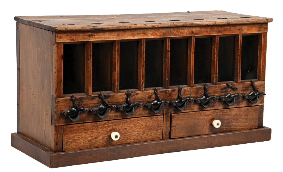 COUNTRY STORE OAK STEEL SHOT DISPENSER