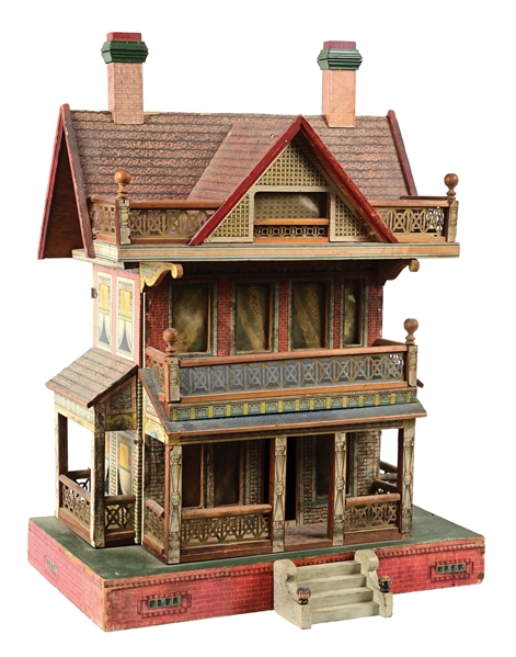 LARGE SIZE BLISS PAPER ON WOOD DOLLHOUSE 