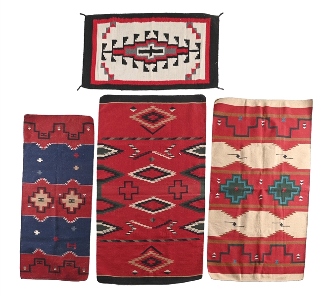 LOT OF 4: MEXICAN WEAVINGS