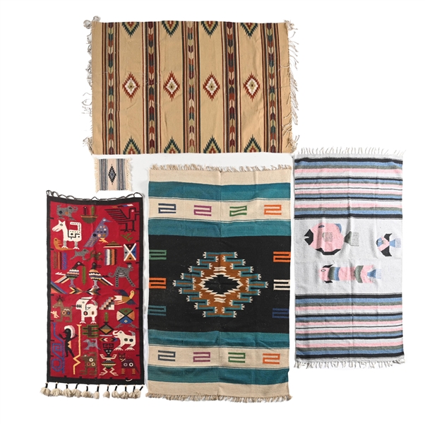 LOT OF 5: GROUP OF WEAVINGS