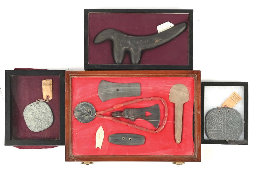 LOT OF 4: NATIVE AMERICAN ARTIFACTS 