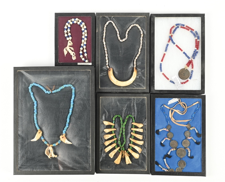 LOT OF 6: NATIVE AMERICAN NECKLACES