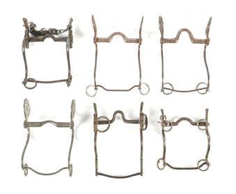 LOT OF 6: CAVALRY BITS