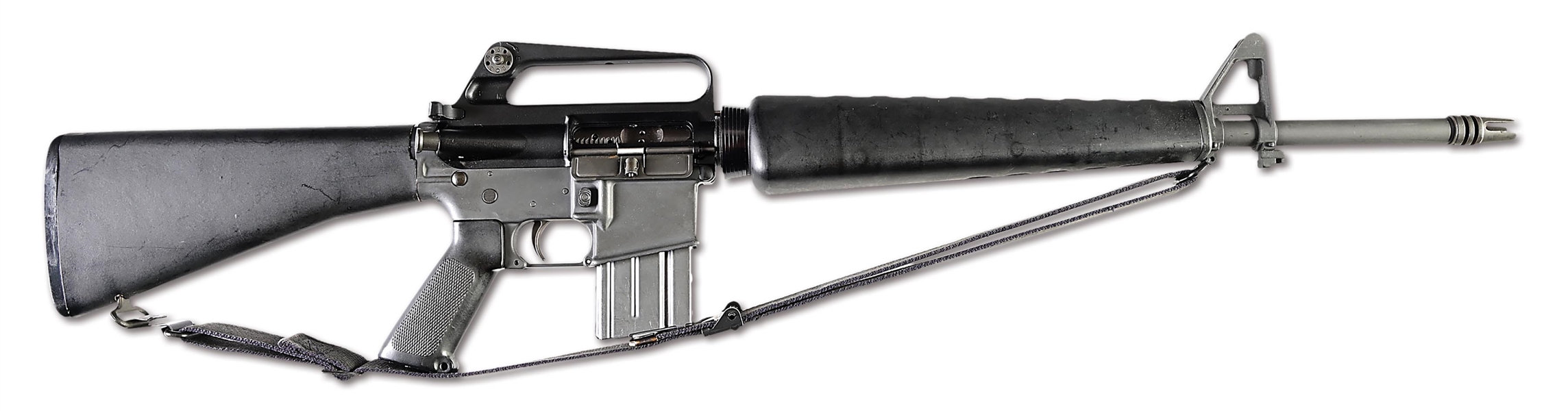 (N) EXCEPTIONAL WELL ACCESSORIED HIGH CONDITION 1970S VINTAGE COLT M16 MACHINE GUN ENSEMBLE INCLUDING SILENCER (FULLY TRANSFERABLE & SILENCER).