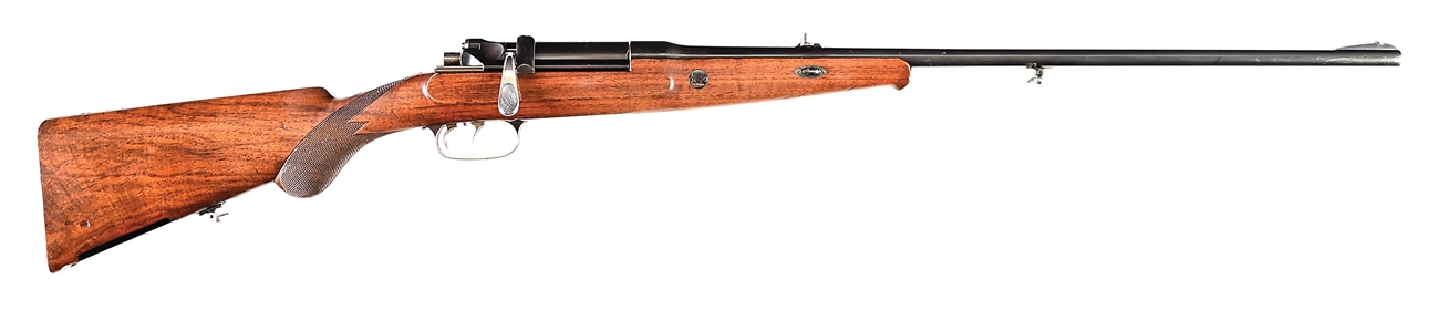 (A) KAISER WILHELM IIS NO. 1 SPANDAU SCHLEGELMILCH BOLT ACTION SPORTING RIFLE.