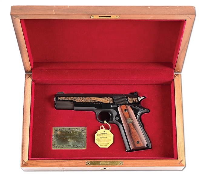 (M) SIGNATURE SERIES COLT ACE SEMI-AUTOMATIC PISTOL WITH CASE.