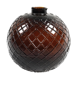 INCREDIBLY RARE BOGARDUS SHOOTING GALLERY CLARK STREET PROMOTIONAL GLASS TARGET BALL.