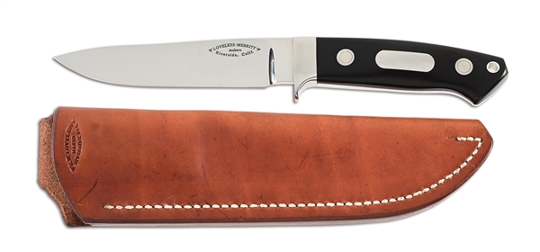 EXCEEDINGLY RARE BOB LOVELESS CBS/SONY FIELD KNIFE.