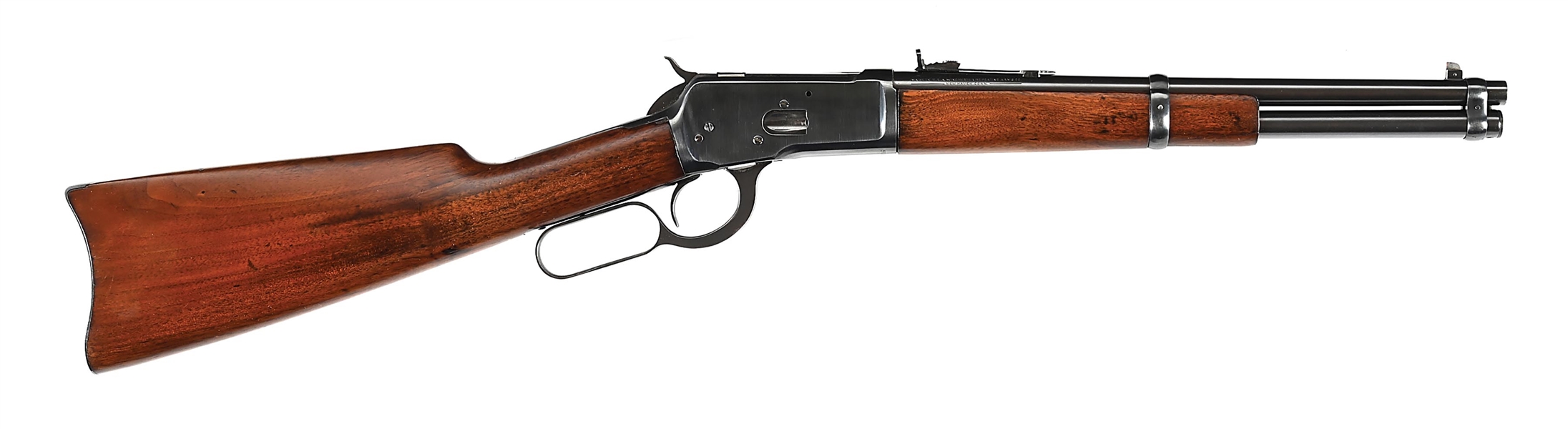 (C) WINCHESTER MODEL 92 .38 WCF LEVER ACTION CARBINE WITH 14" BARREL AND ATF EXEMPTION LETTER.