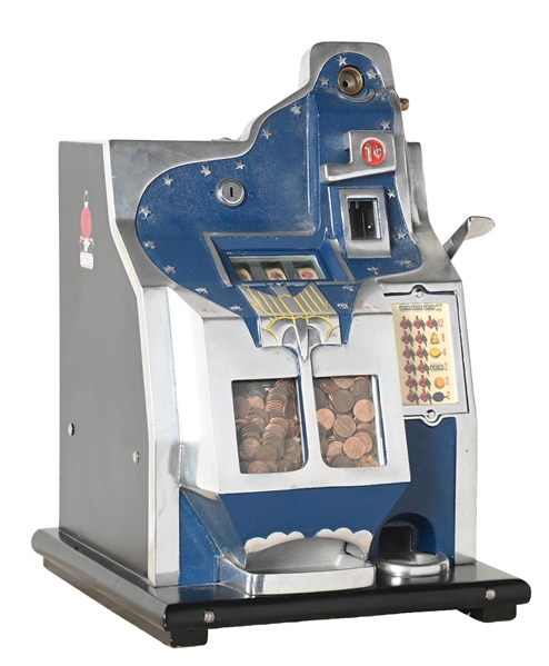 1¢ MILLS NOVELTY CO. QT FIREBIRD SLOT MACHINE