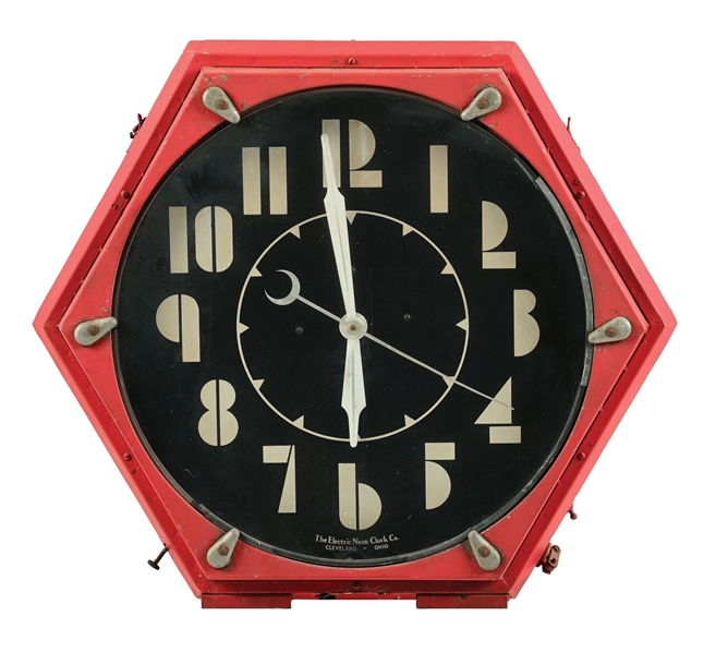 THE ELECTRIC NEON CLOCK CO., NEON CLOCK