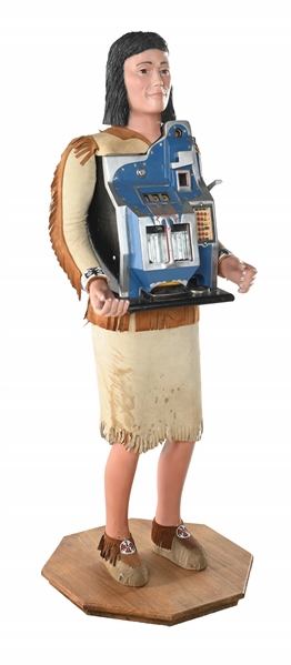 1¢ MILLS NOVELTY CO. 21 STAR FIREBIRD SLOT MACHINE