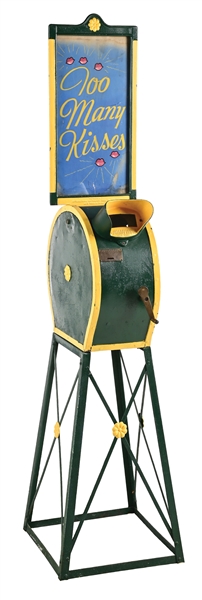 INTERNATIONAL MUTOSCOPE TIN MOVIE VIEWER W/ STAND