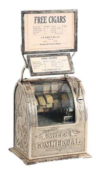 5¢ MILLS NOVELTY CO. "COMMERCIAL" CIGAR TRADE SIMULATOR