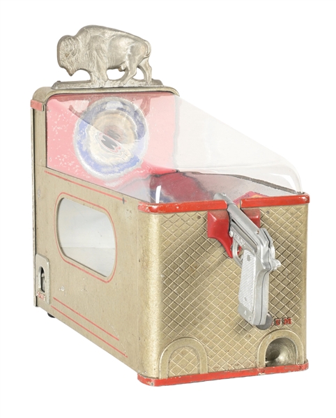 1¢ SILVER KING CORP. SHOOT THE BUFFALO TARGET GAME