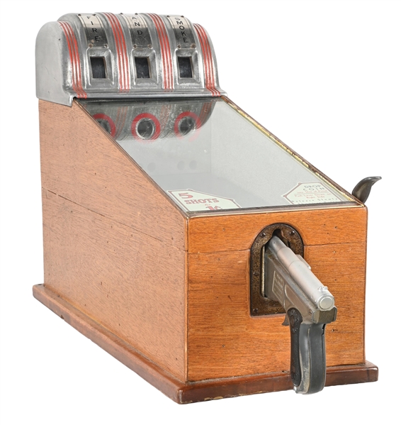 1¢ A.B.T. MFG. CORP. "FIRE AND SMOKE" TARGET SKILL GAME 
