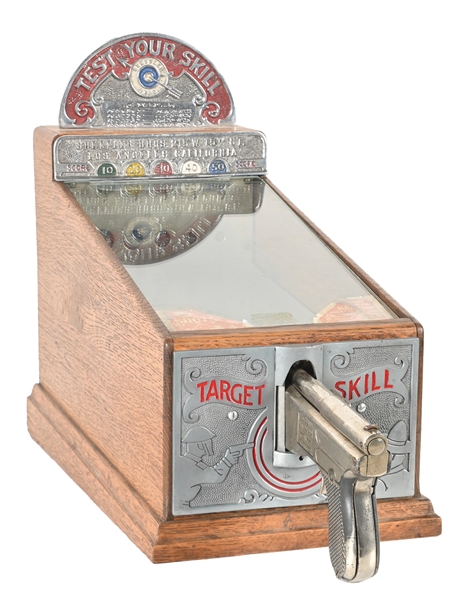 1¢ SHEFFLER BROTHERS “TEST YOUR SKILL” TARGET PRACTICE MACHINE