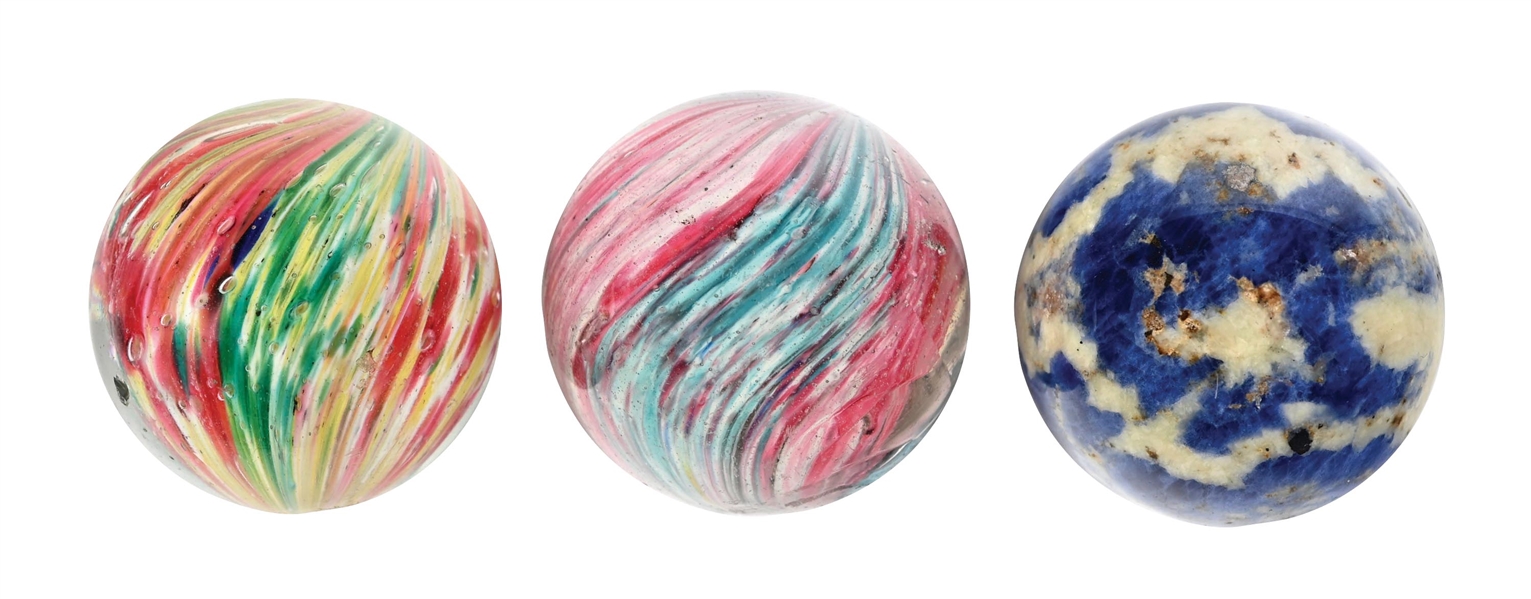 LOT OF 3: MARBLES