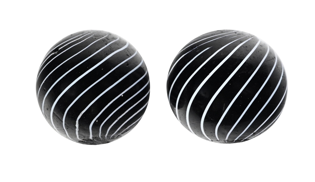 LOT OF 2: PAIR OF BLACK CLAMBROTHS