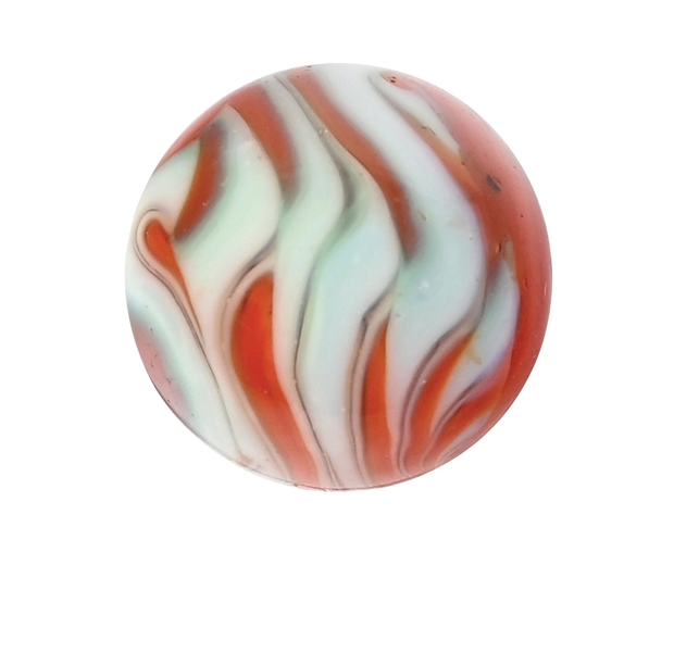 CHRISTENSEN FLAME THREE COLOR, SALMON, WHITE AND GREEN