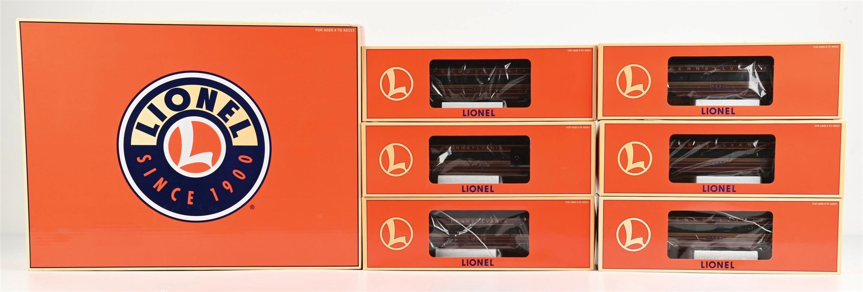 LIONEL 6-15340 PRR ALUMINUM PASS CAR 6-PACK 