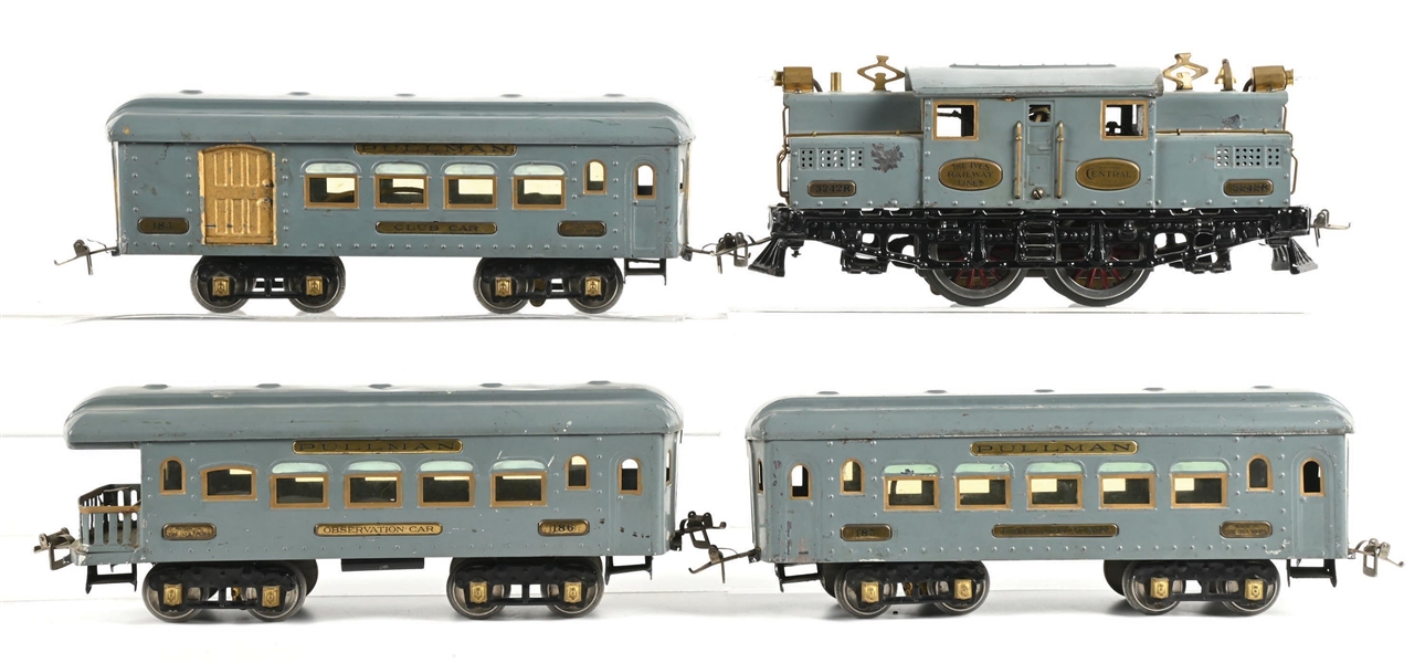 LOT OF 4: IVES GREY GHOST SET, NO. 3242R, 184, 185, & 186