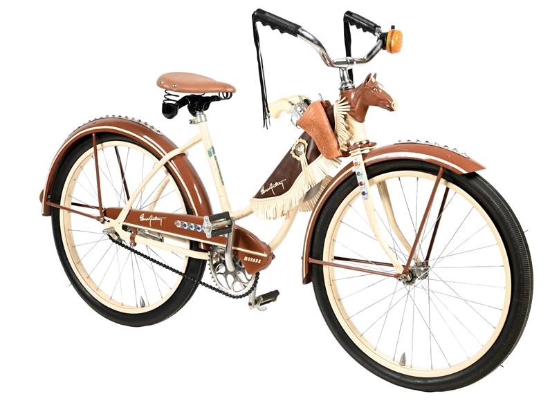MONARK GENE AUTRY GIRLS BICYCLE WITH CAP GUNS