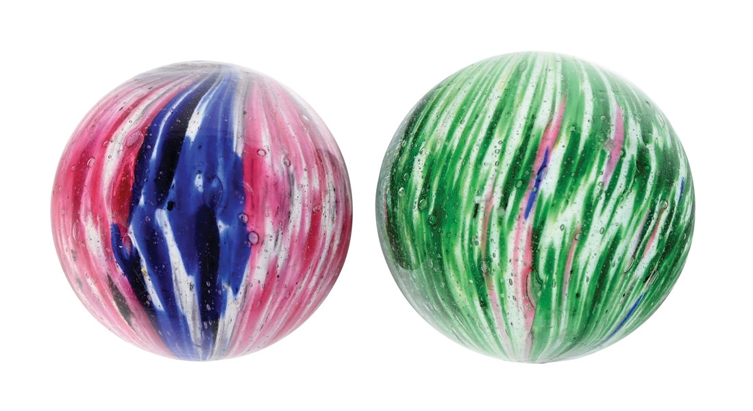 LOT OF 2: ONIONSKIN MARBLES