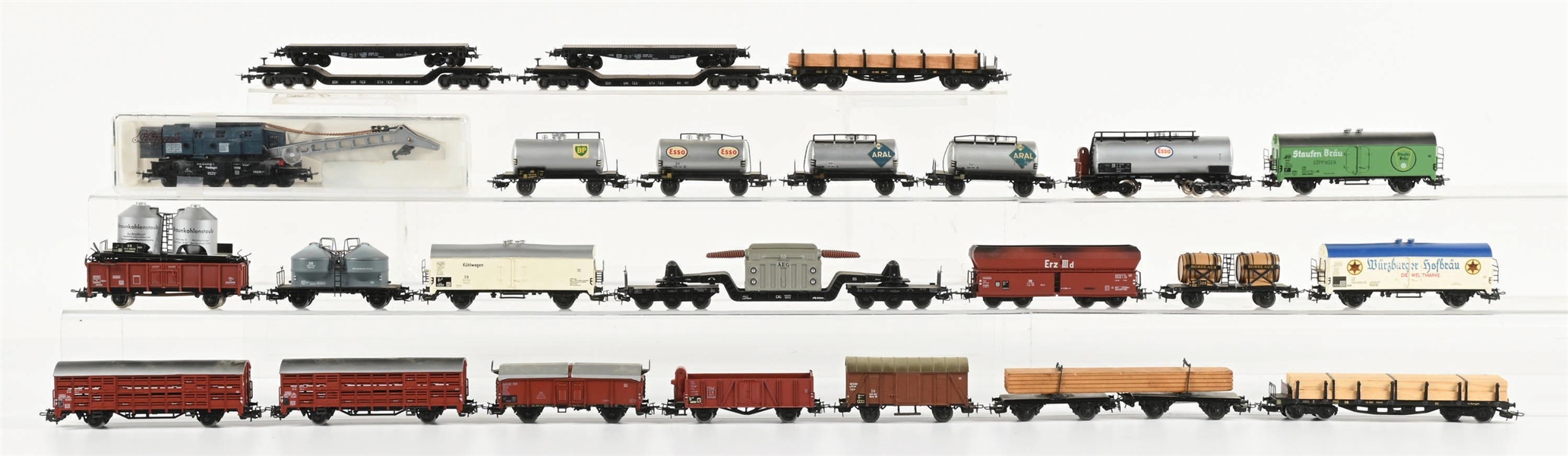 LOT OF 27: MARKLIN & OTHER HO-GA. ASSORTED FREIGHT CARS