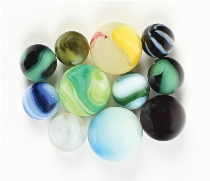 LOT OF 11: MARBLES