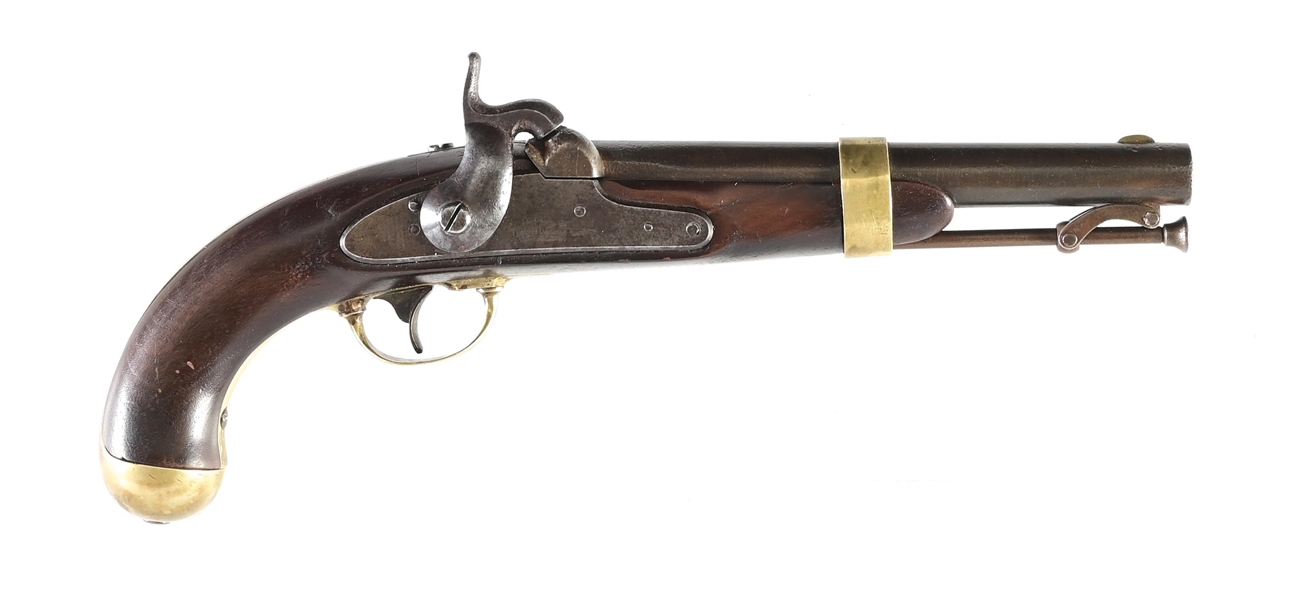 (A) US MODEL 1842 PERCUSSION PISTOL BY HENRY ASTON.