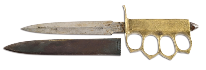 US WWI AU LION MODEL 1918 TRENCH KNIFE.