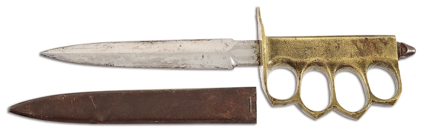 US WWI AU LION MODEL 1918 TRENCH KNIFE.