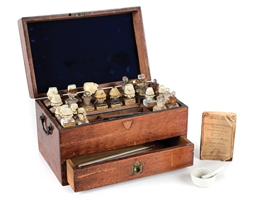 1850S NAUTICAL MEDICAL CHEST.