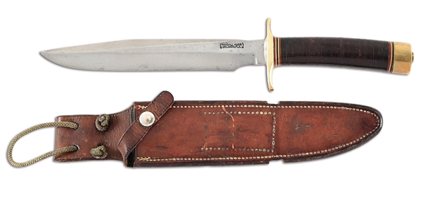 DOCUMENTED RHODESIAN BUSH WAR MERCENARY CARRIED RANDALL NUMBER ONE ALL PURPOSE FIGHTER.