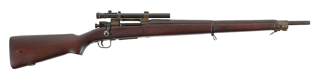 (C) HIGH CONDITION REMINGTON US MODEL 1903-A4 BOLT ACTION SNIPER RIFLE WITH WEAVER 330 SCOPE.