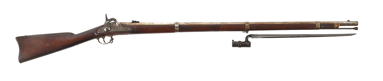(A) C.S. RICHMOND PERCUSSION MUSKET DATED 1863. 