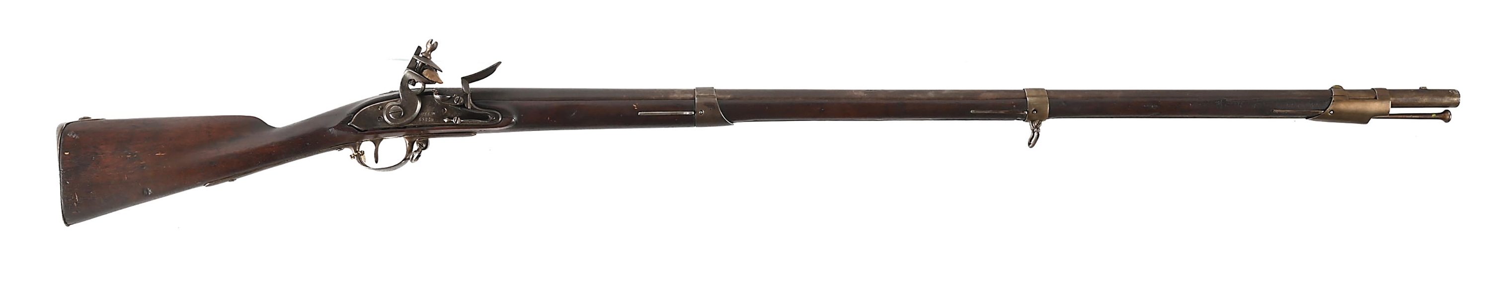 (A) SUTTON 1808 FLINTLOCK MUSKET (1813) 