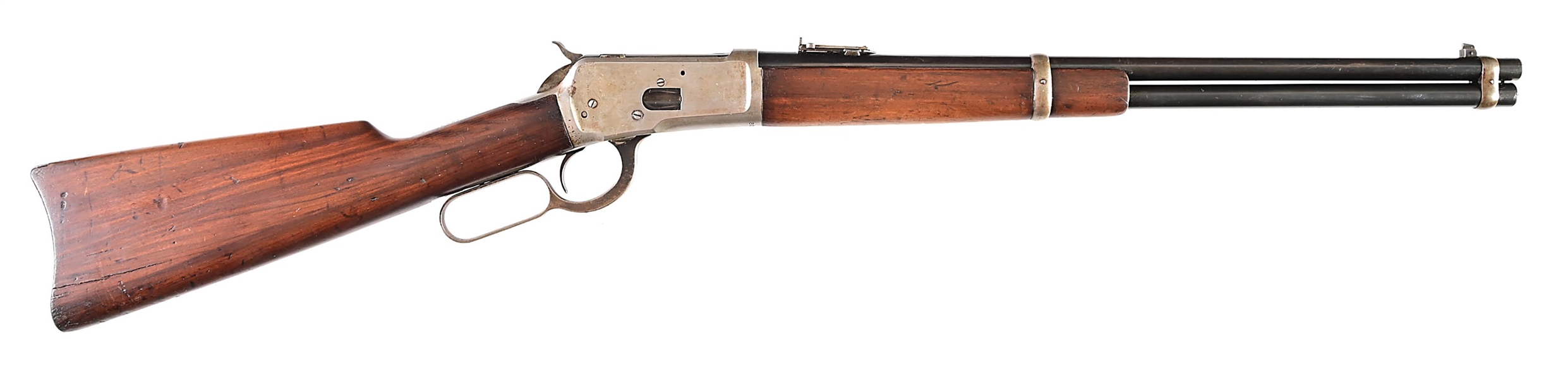 (C) WINCHESTER MODEL 1892 LEVER ACTION SADDLE RING CARBINE.