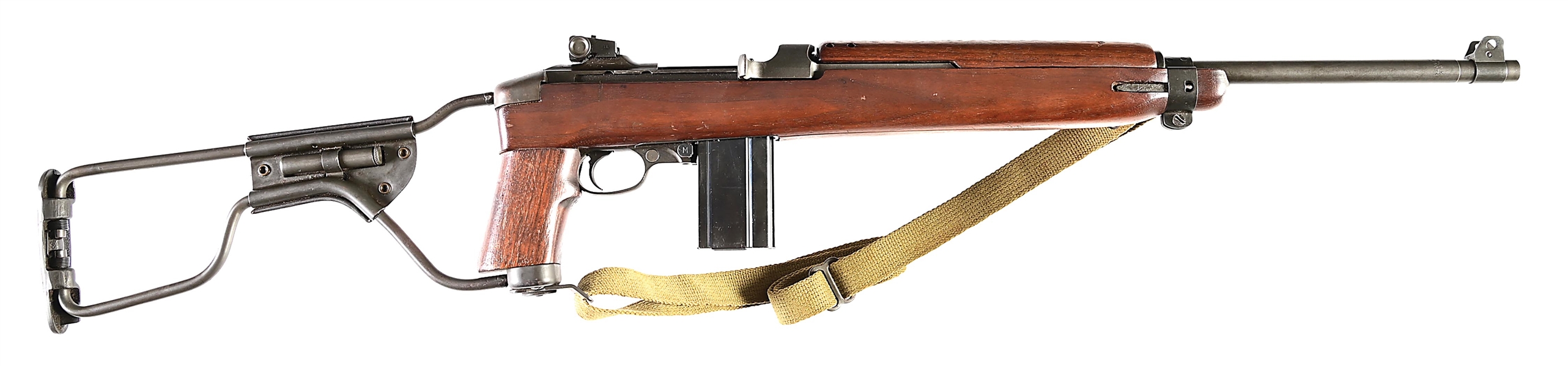 (C) WW2 INLAND M1A1 SEMI AUTO PARATROOPER CARBINE