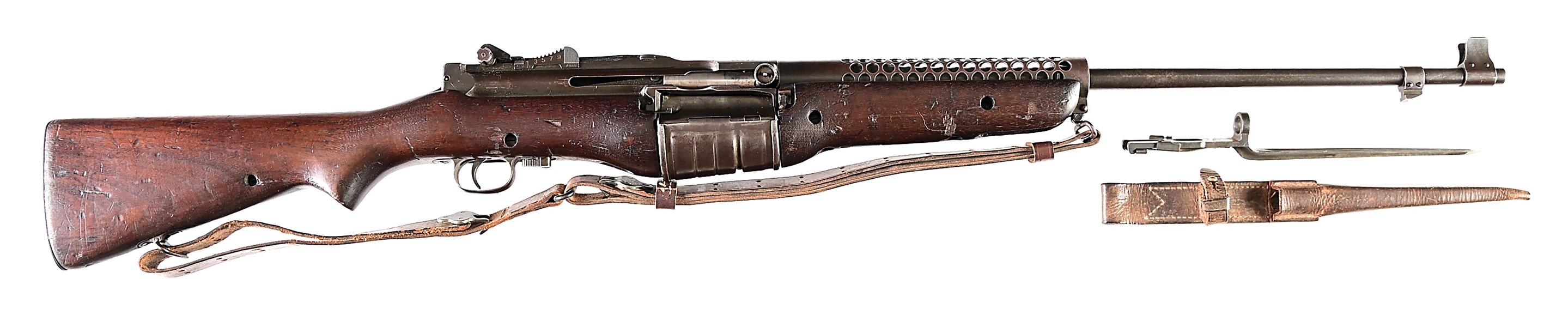 (C) WW2 JOHNSON AUTOMATICS MODEL 1941 SEMI-AUTOMATIC RIFLE