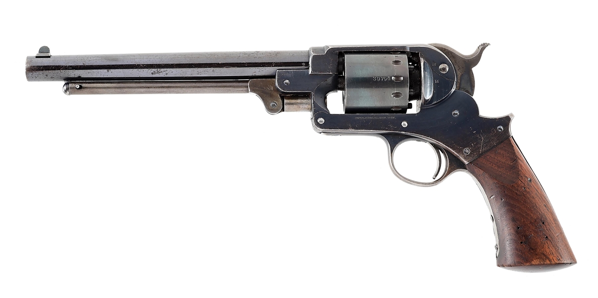 (A) HIGH CONDITION MARTIALLY INSPECTED STARR MODEL 1863 SINGLE ACTION PERCUSSION REVOLVER.