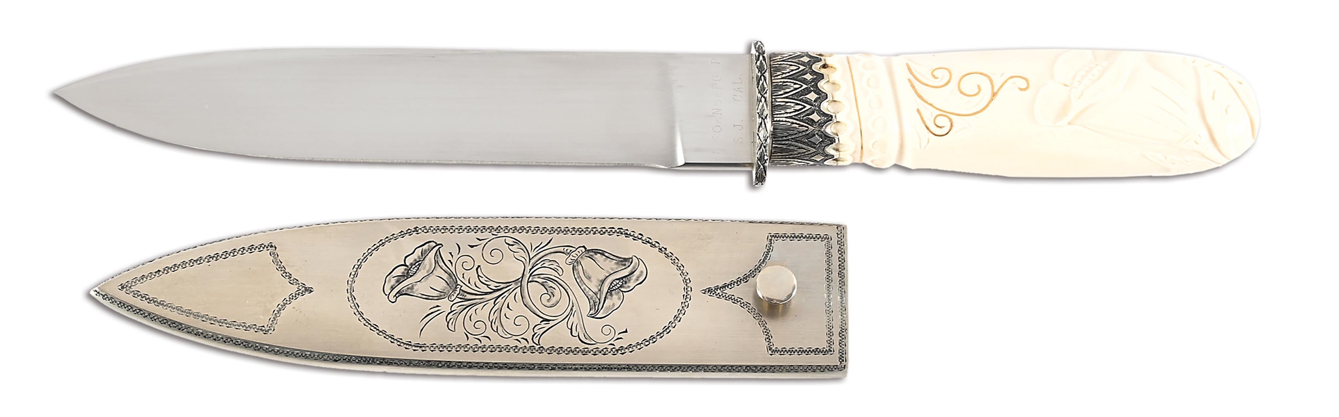 JIM SORNBERGER CALIFORNIA BOWIE KNIFE.