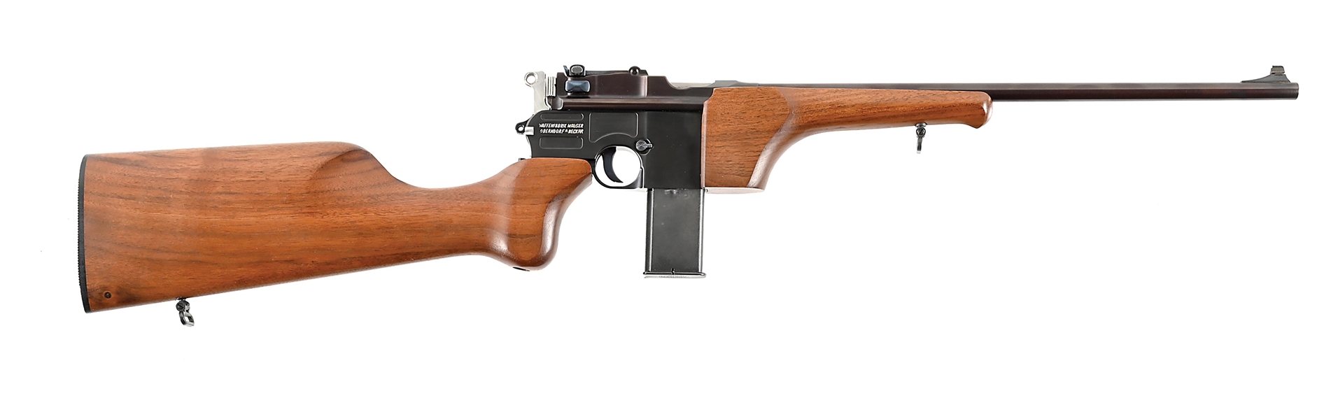 (C) MAUSER 7.63MM C96 CARBINE WITH DETACHABLE STOCK AND CARRY CASE