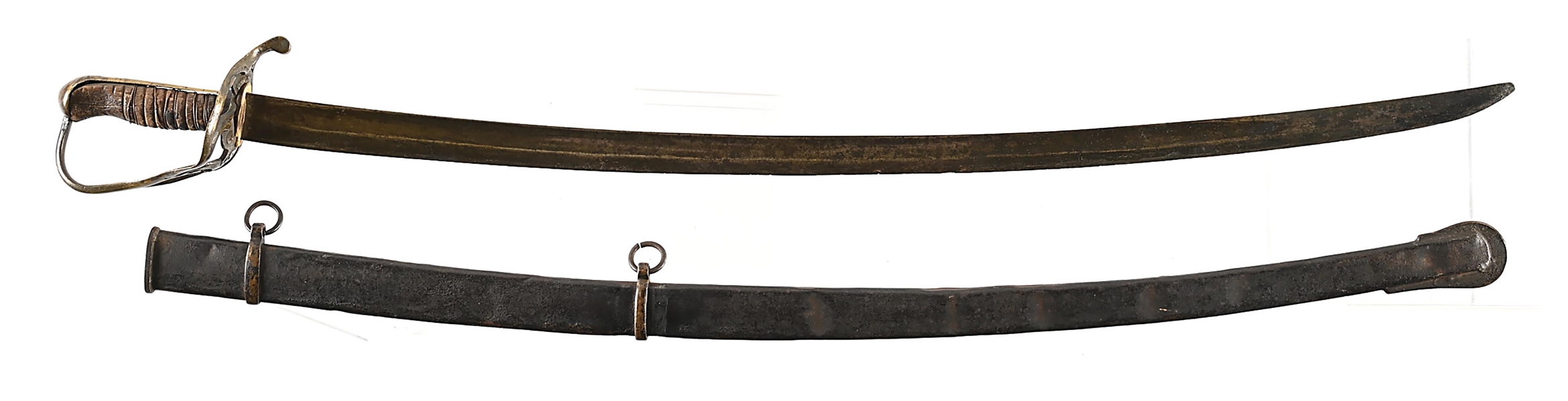 SCARCE AND DESIRABLE CIVIL WAR CONFEDERATE NASHVILLE PLOW WORKS SABER.